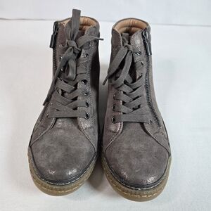 Sofft Womens_"Annaleigh" Zippered With Laces Leather Shoes 143391 Size 8M